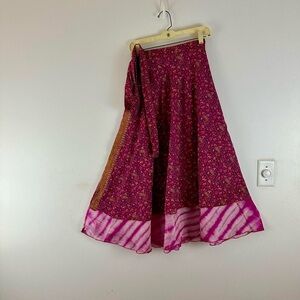 Reversible Upcycled Wrap Maxi Skirts